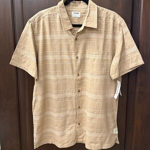 NWT Hurley Men's Baja Rincon Button Down Shirt, Size Large